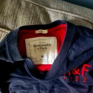 Medium blue Abercrombie and Fitch Long sleeve muscle T